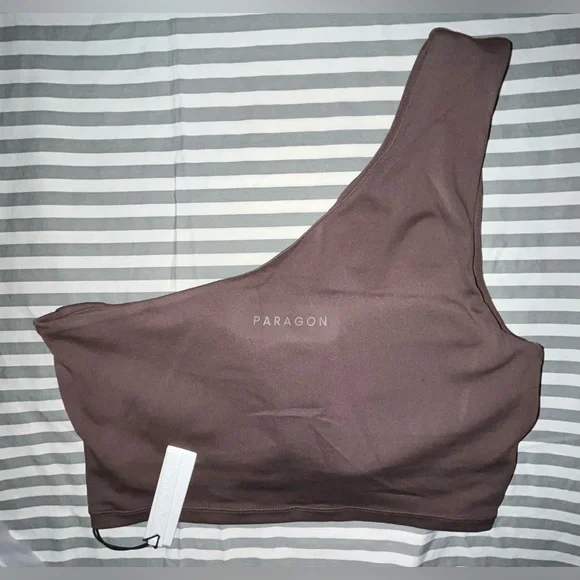 Paragon Fitwear Reluna Single Shoulder Brami in Teddy Size M - Picture 2 of 4